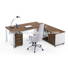Modern large executive desks brown melamine + zebra upholstery, Pro office furniture factory (JO4060-1)